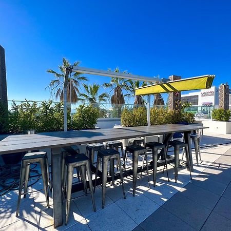 Downtown Los Angeles Skyline Balcony View Modern Penthouse Aparthotel Exterior photo